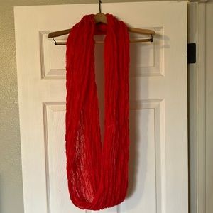 Nordstrom infinity scarf- rubbish brand, red